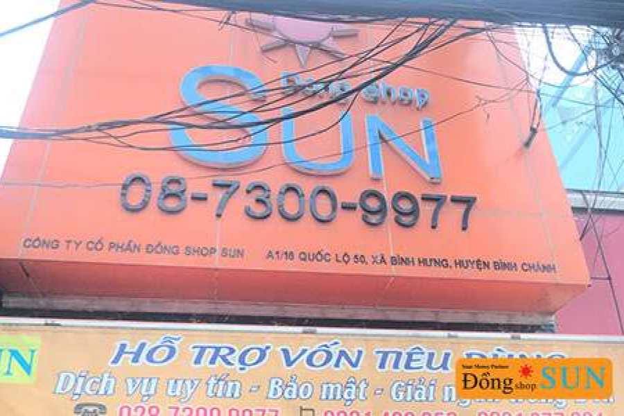Dịch vụ cầm đồ Bình Chánh lãi thấp Dong Shop Sun