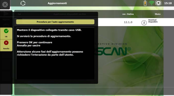 update is downloaded on Motorscan unit - ANSED Diagnostic Solutions