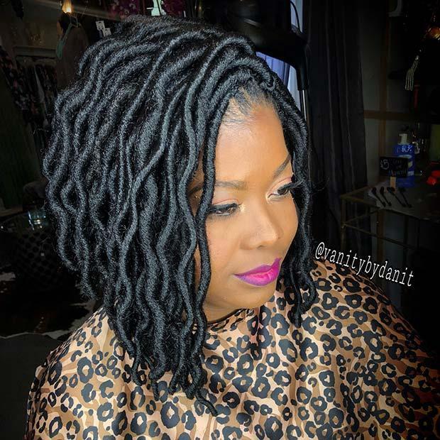 27 Short Faux Locs Hairstyles to Inspire Your Next Look! - Womanly & Modern