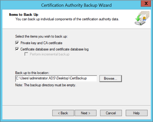 Server cert