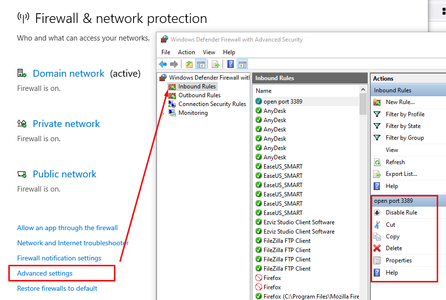 Cara Buka Port VPS AWS Lightsail Windows