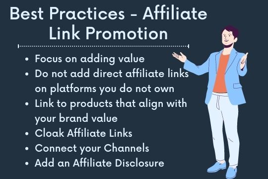 affiliate link promotion best practices