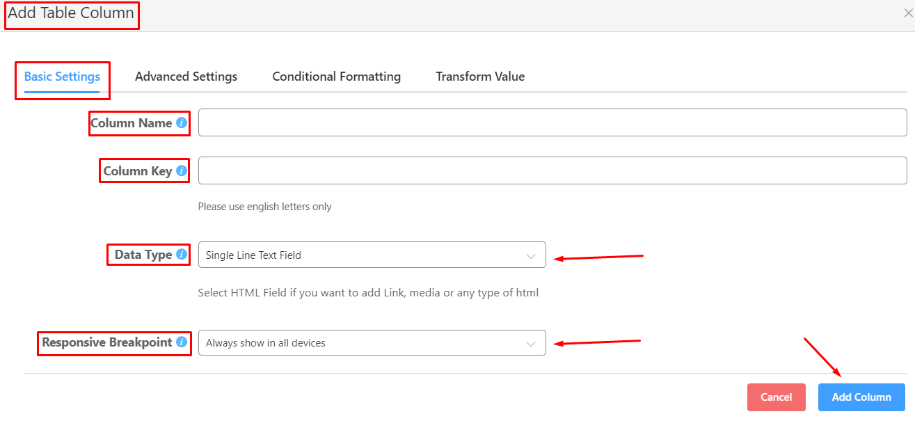 best table builder plugin