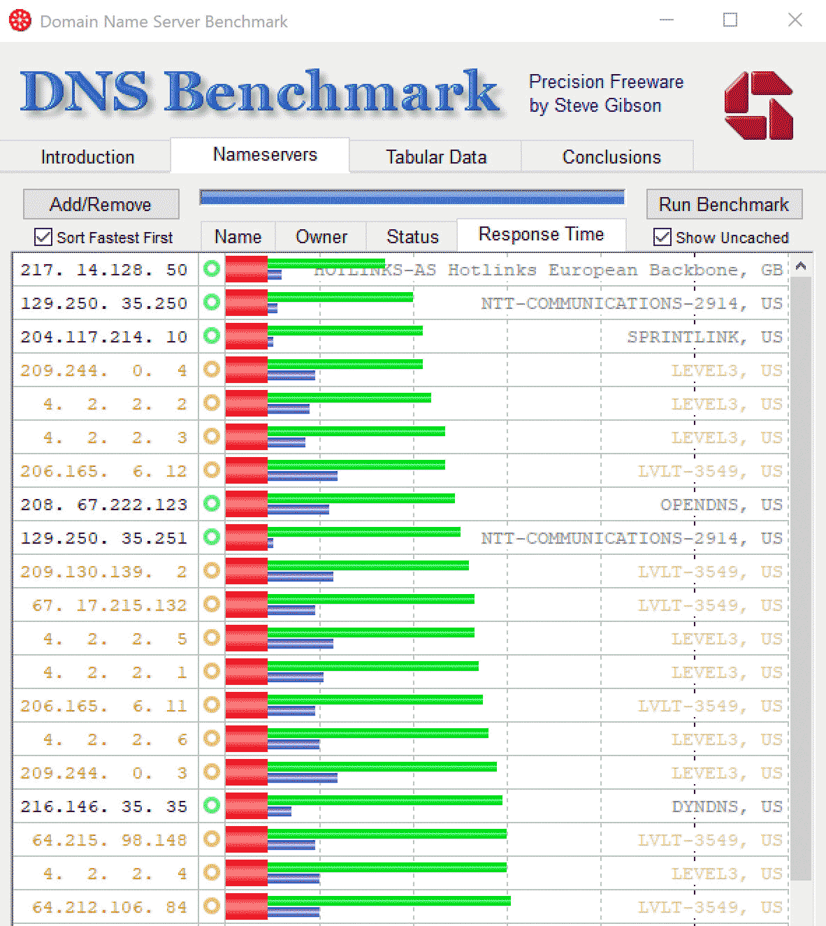 DNS screenshot