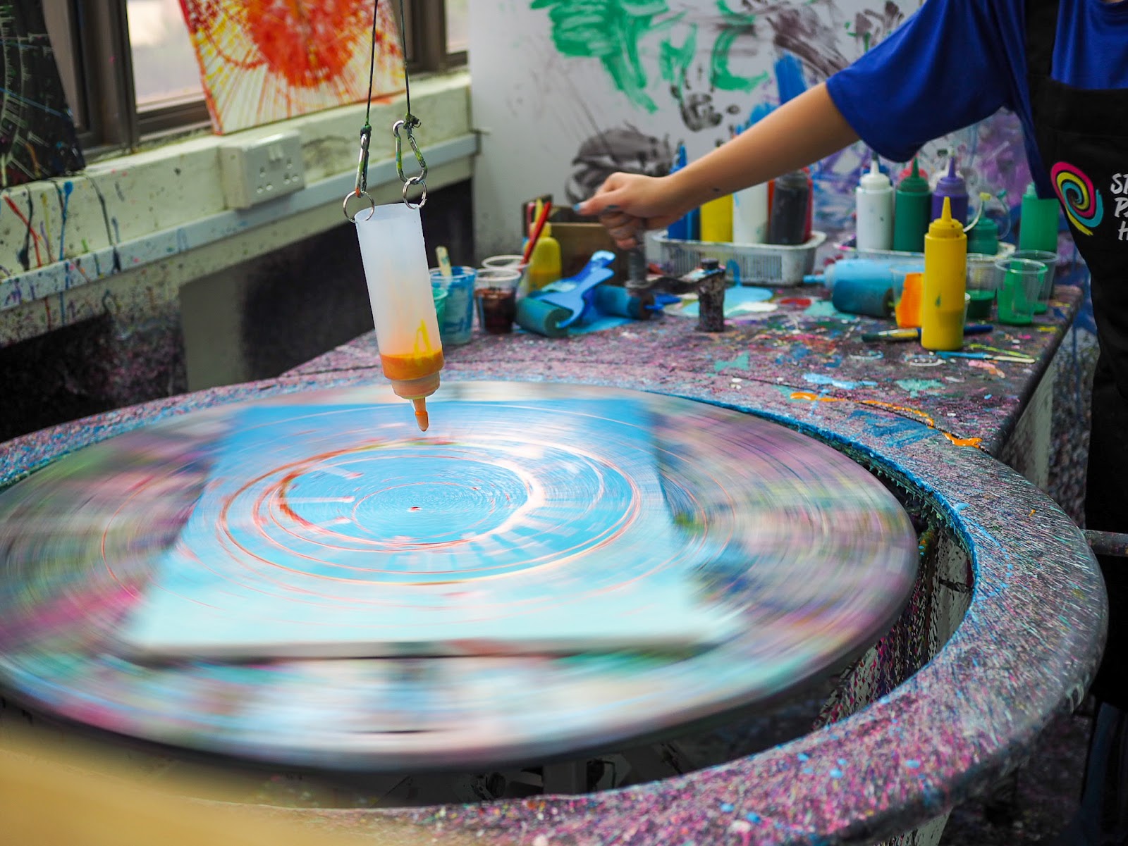 Spin the Wheel to Create Unique Art Pieces at Spin Paint House