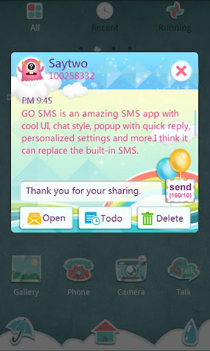 GO SMS Pro CuteMonster ThemeEX apk