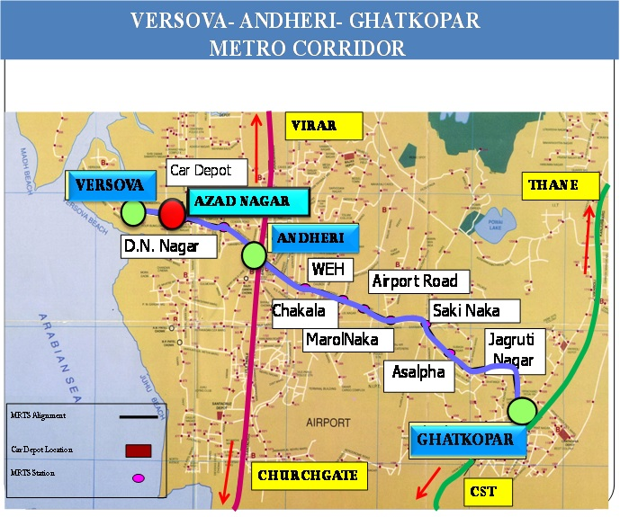 mumbai metro blue line map 