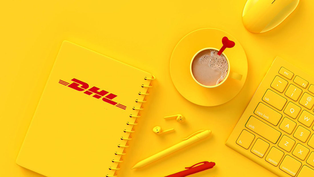 DHL delivery stationery notebook personalized company gifts