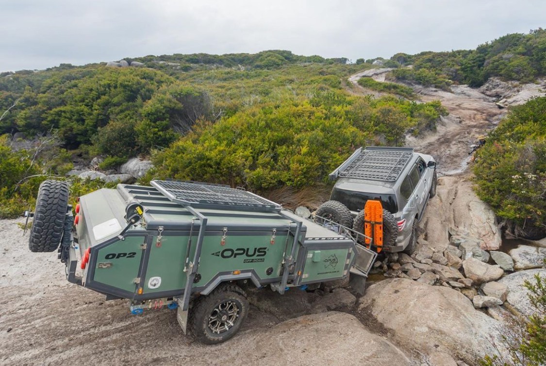 Off-road teardrop camper for rent