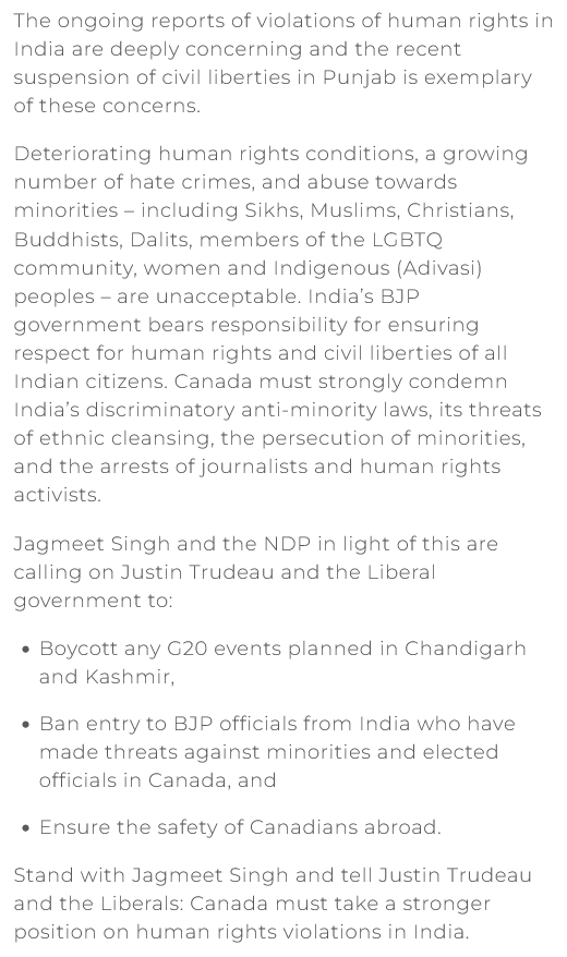 NDP boycott