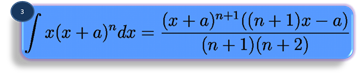 integration formula