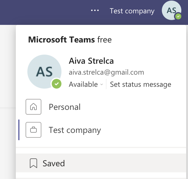 Where to find saved messages on Microsoft Teams