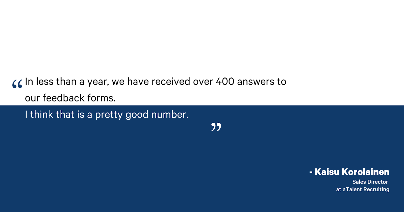 feedback gathered with trustmary