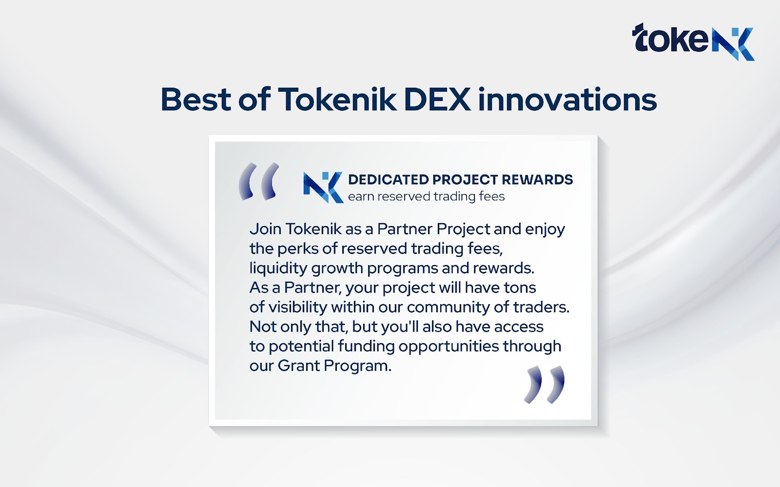 Tokenik's Dedicated Project Rewards