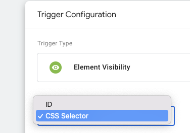When using 'class,' you will want to change the selection method to 'CSS Selector.'
