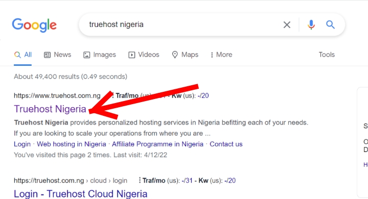 WordPress SEO in Nigeria in SERPS
