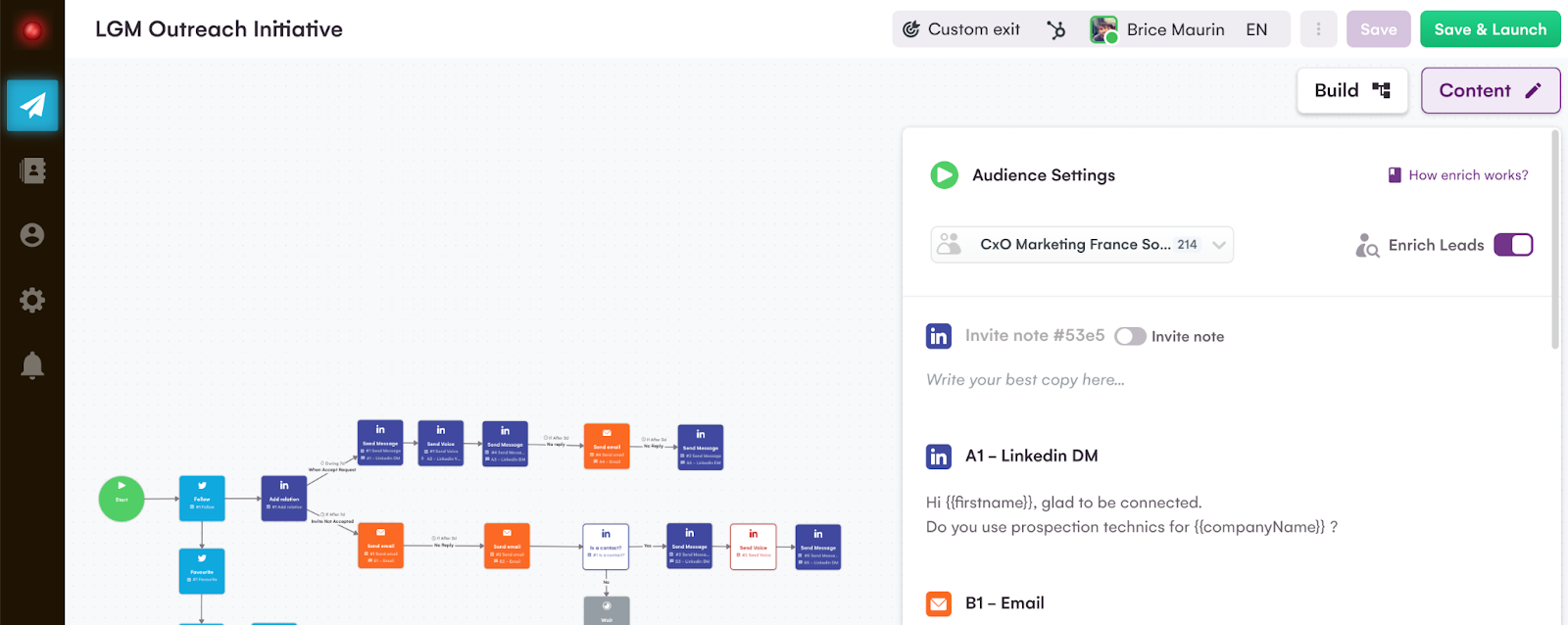 Enrichir ses leads avec LaGrowthMachine