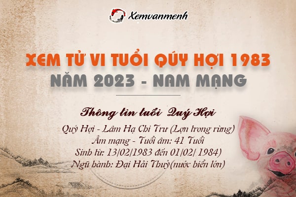 Xem tử vi tuổi Quý Hợi nam mạng năm 2023 