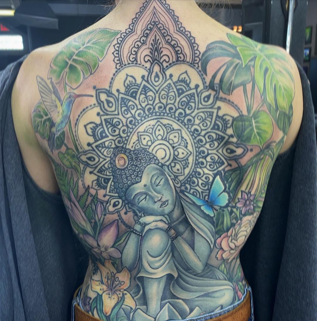 Mandala Buddha Tattoo
