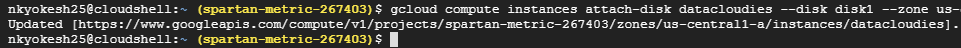 datacloudies - persistent disk