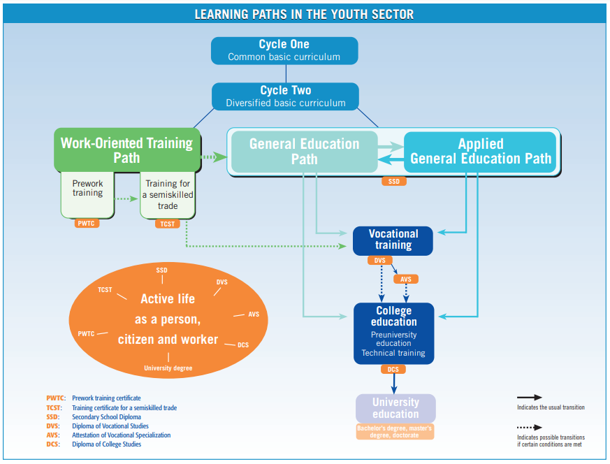 Learning paths in the youth sector