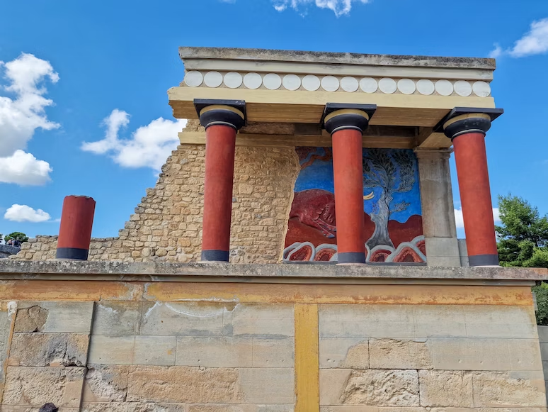 Knossos palace in Crete