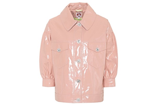 Shrimps Faux Patent Leather Blouson Jacket from MyTheresa