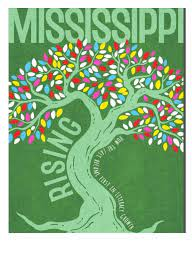 Cover of Book Mississippi Rising - Tree with colorful leaves. 