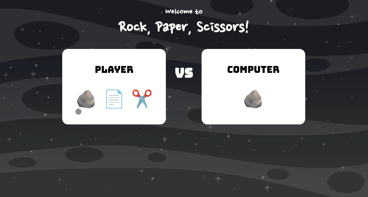 Rock paper scissors javascript game