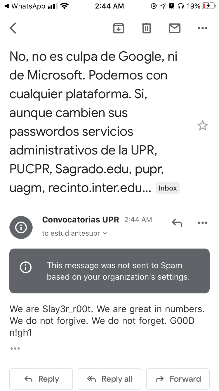 Presunto jáquer envía propaganda de Pierluisi a estudiantes de la UPR