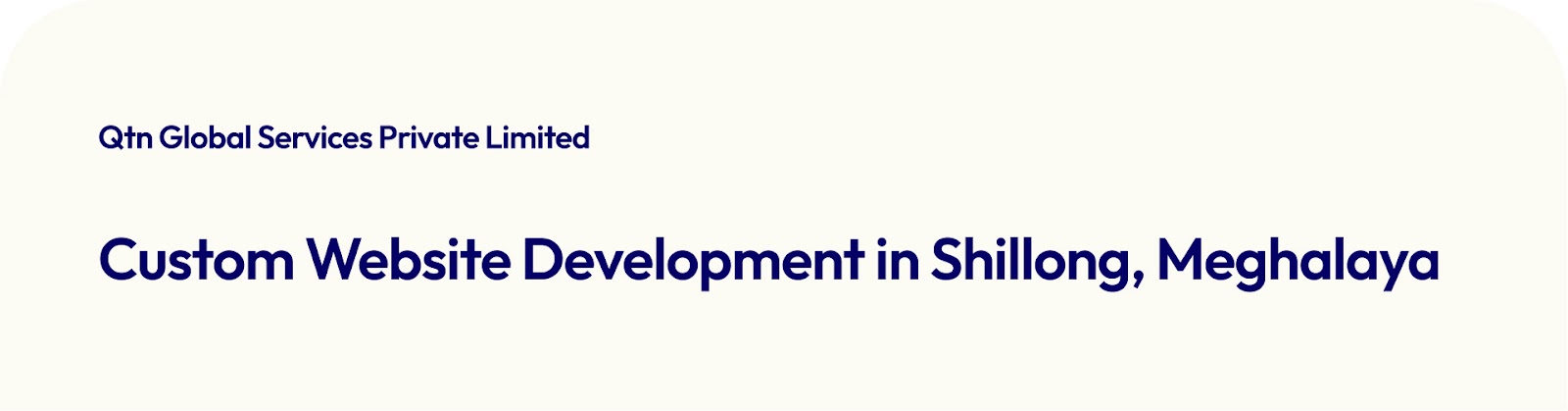 Custom Website Development in Shillong, Meghalaya 