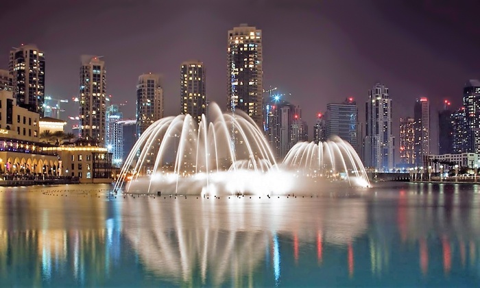 Dubai fountain in Dubai tour packages
