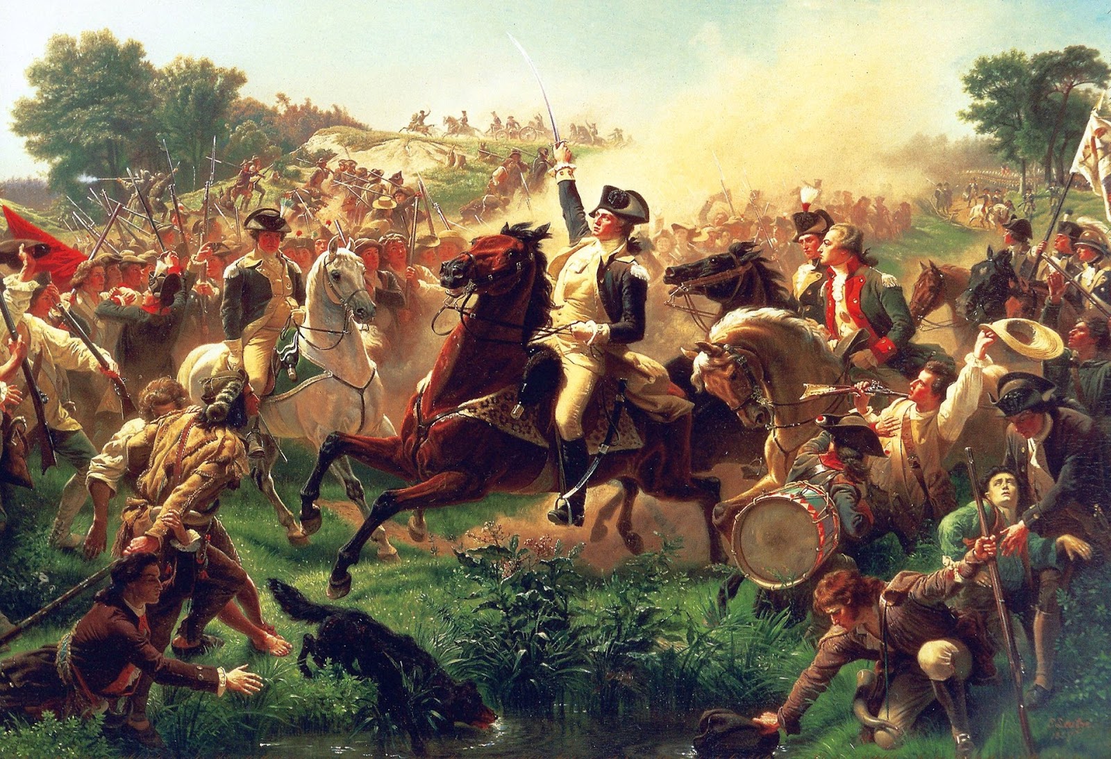 george washington in battle