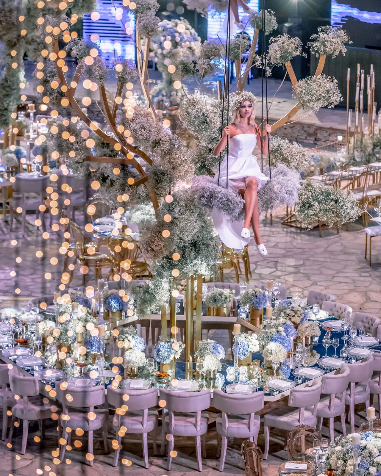 A wedding reception straight out of a fairytale by Diane Khoury.
