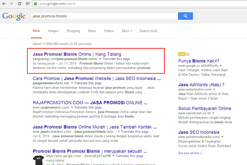Jasa Promosi Website