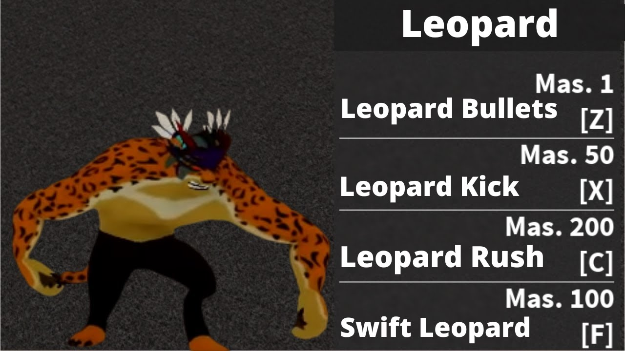 The Value of LEOPARD fruit in Blox Fruits(Roblox) 