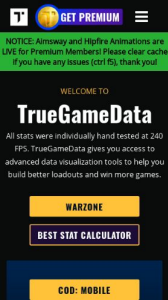 true game data
