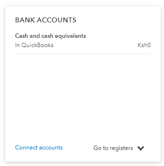 QuickBooks Reporting: Bank Accounts Tab