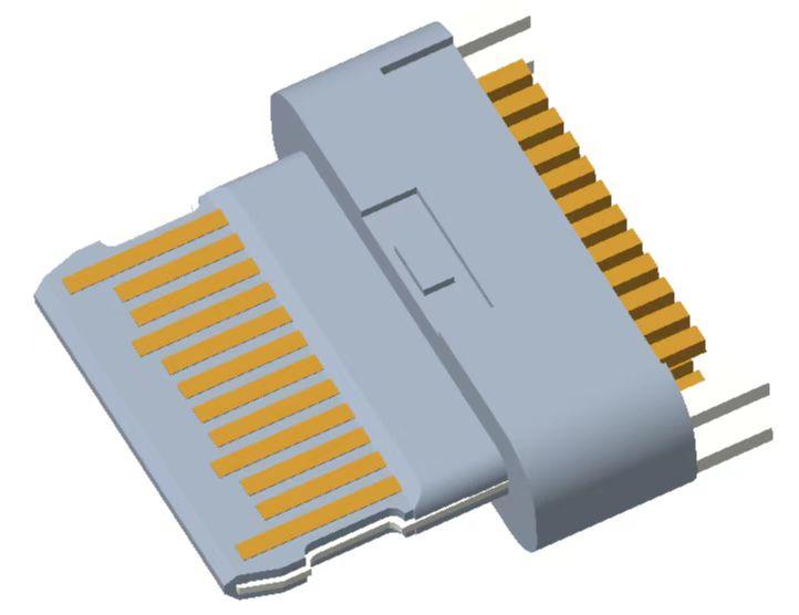 採用外層不帶屏蔽 Shell，內部兩面不帶 EMC Pad 設計的 USB Type-C Receptacle ----------不可認證