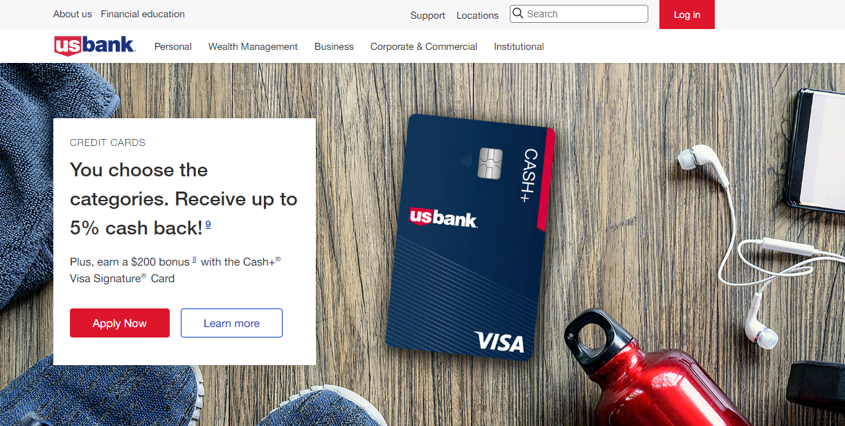US Bank credit card login