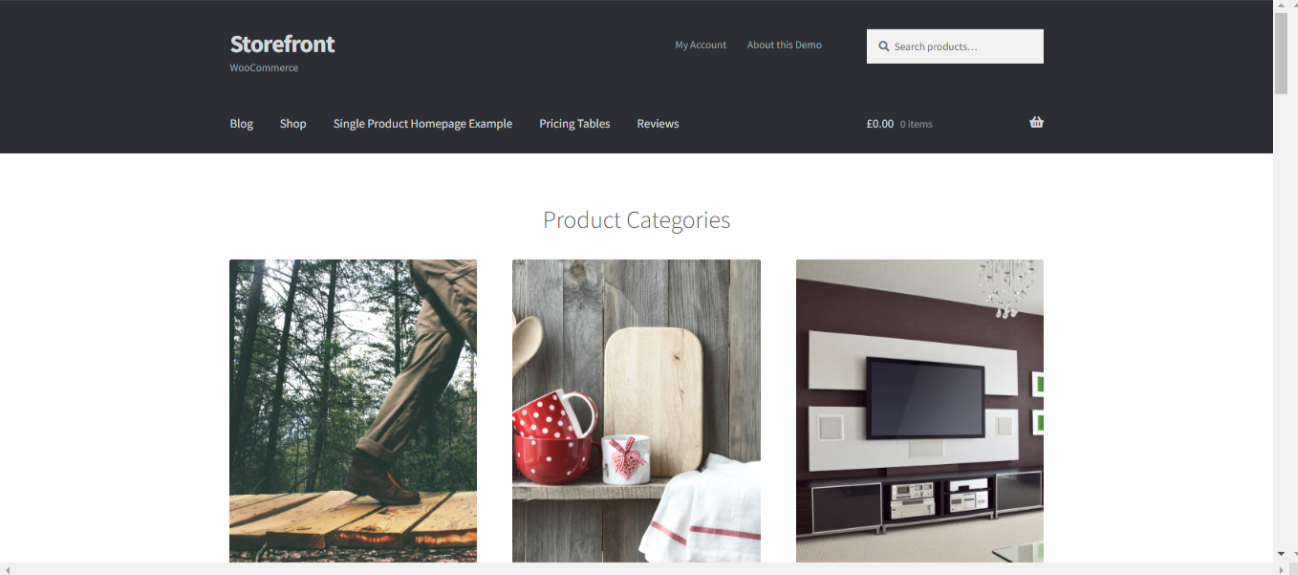 Online store themes