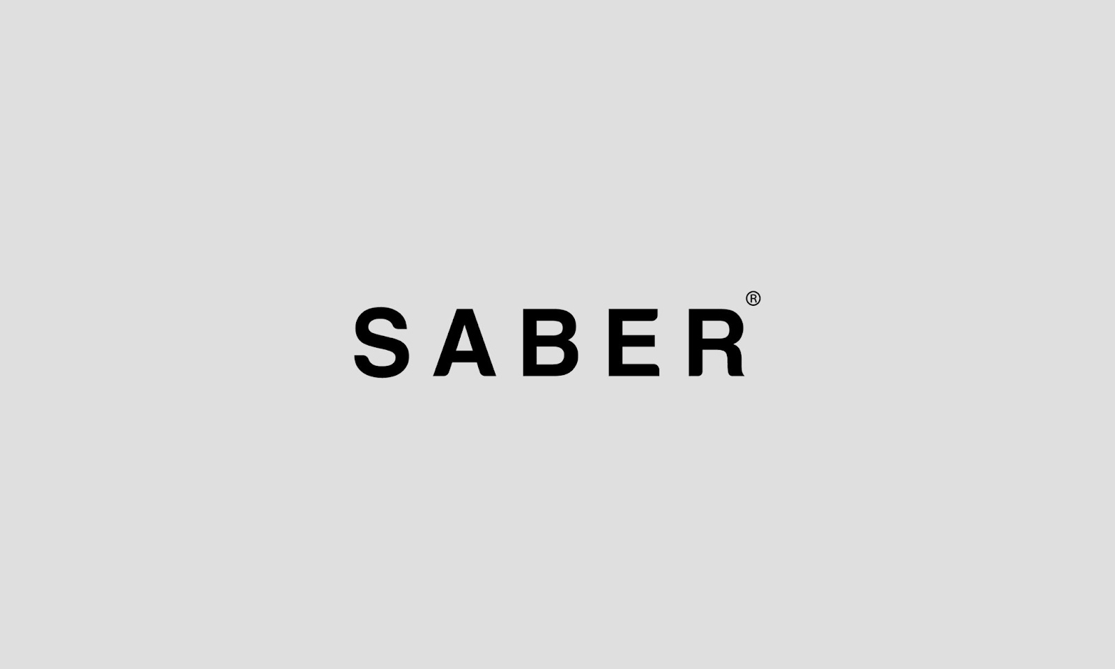 SABER's Striking Identity: Modern Branding in Black & White