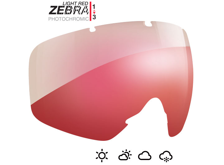 ZEBRA LIGHT-RED spherique