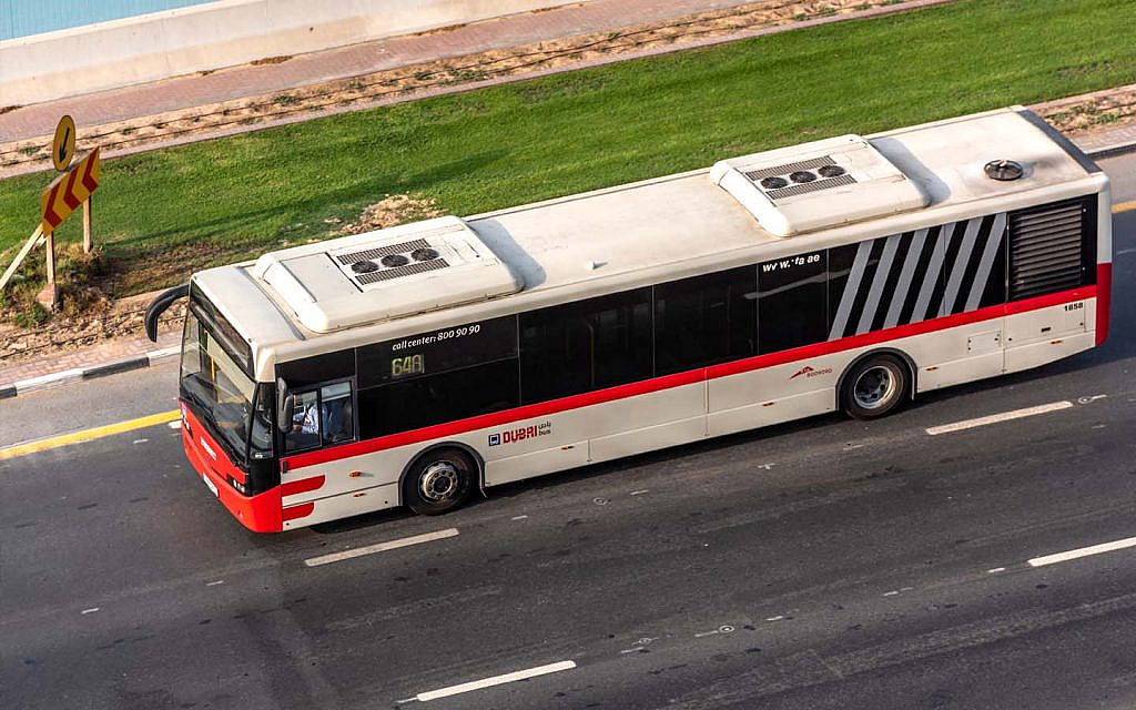 Dubai Bus F36 runs from Arjan