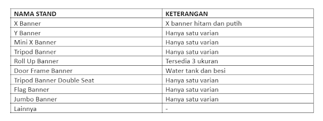Jual Stand X Banner Kepulauan Riau