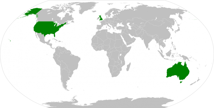 Aucas member countries are Australia, United Kingdom and United States