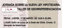 Jornada sobre la Ley 13/2015. Taller de Georreferenciación