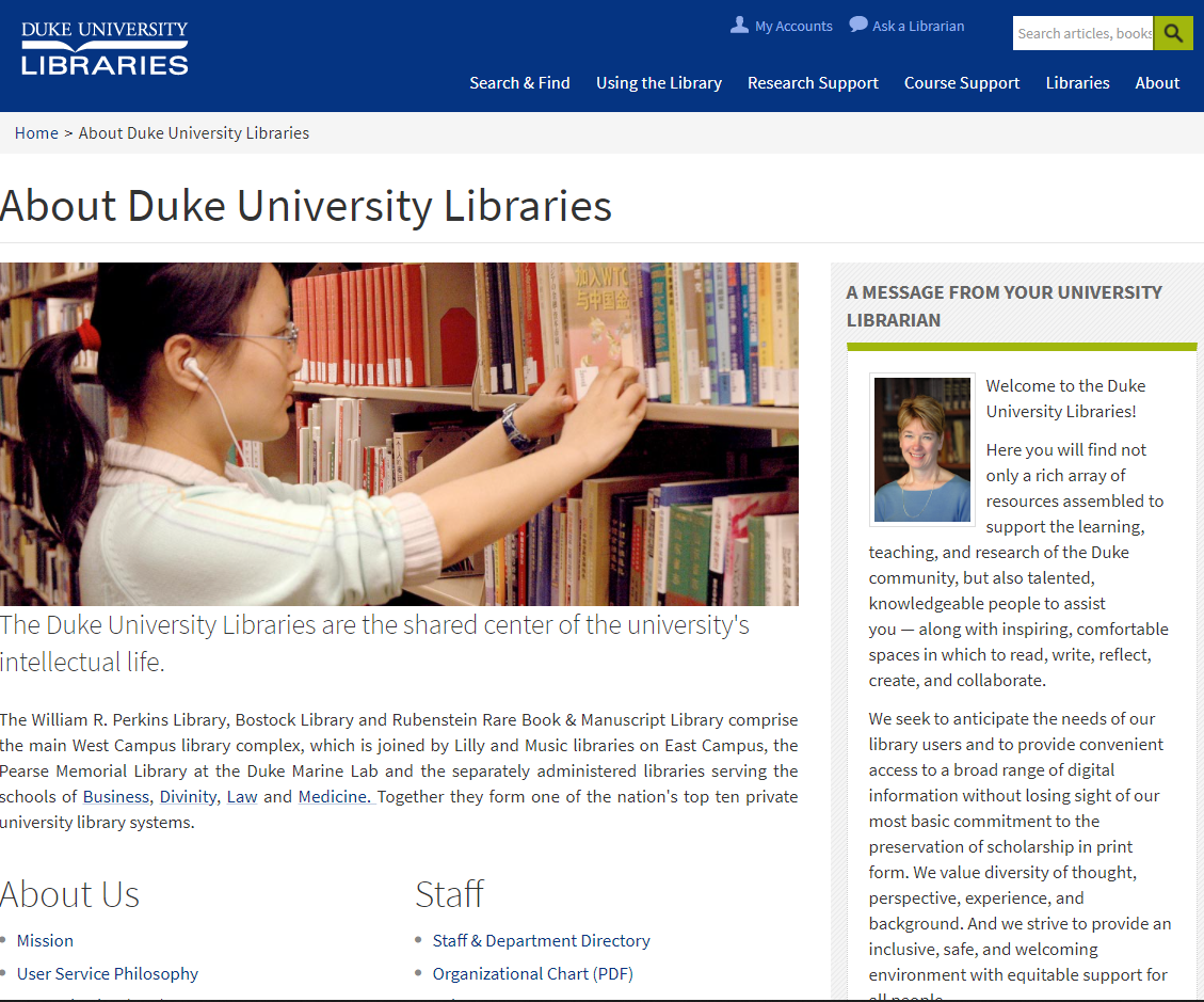 About Duke University Libraries