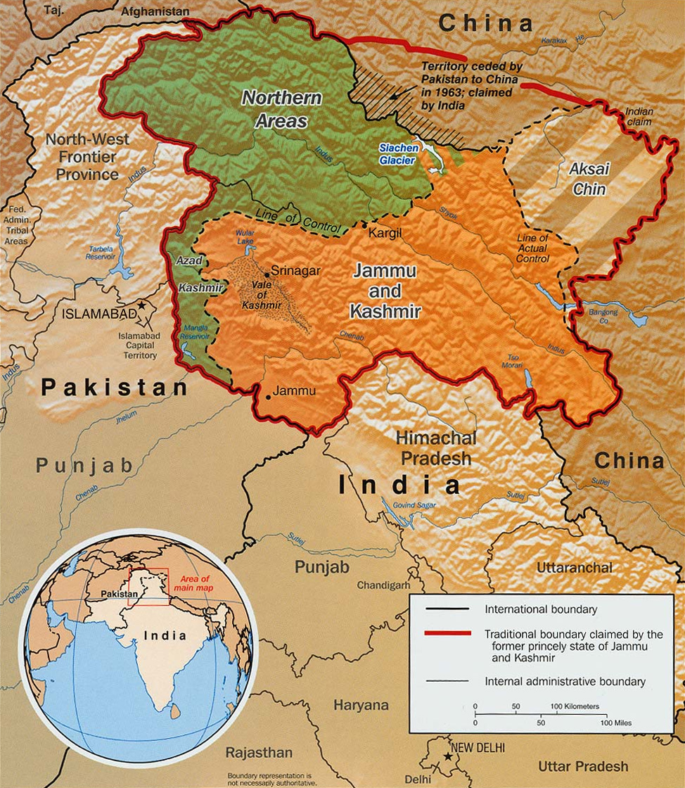 Image result for kashmir map