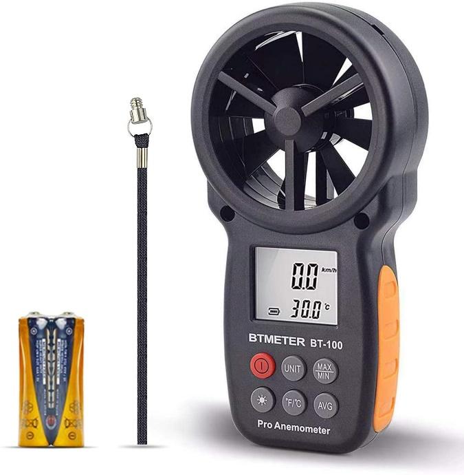 BTMETER Wind Speed Gauge Meter BT-100 Anemometer Portable Digital 14℉-113℉  Temperature Air Velocity Wind Chill Temperature Measurement Backlight  Accurately Measuring : Amazon.ca: Patio, Lawn & Garden